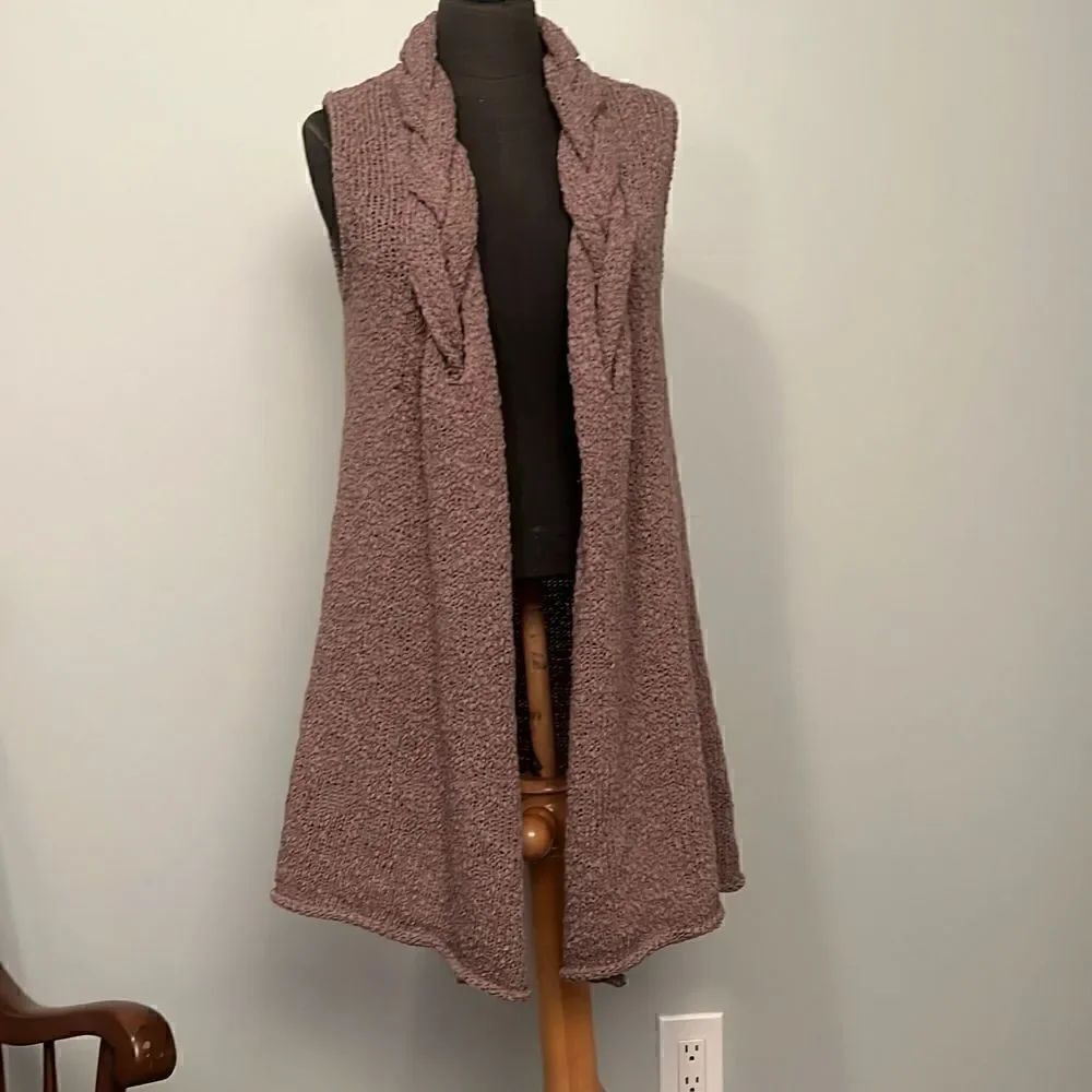 Adrienne Vittadini Open Front Sweater